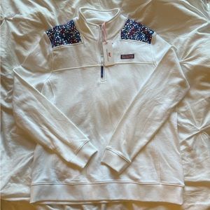 Vineyard Vines Red, White, and Blue Women’s Quarter Zip